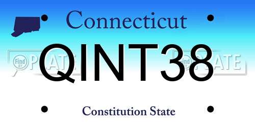 QINT38 Connecticut License Plate