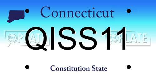 QISS11 Connecticut License Plate