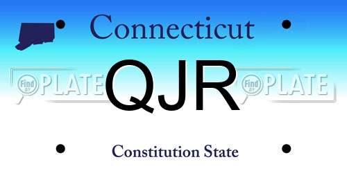QJR Connecticut License Plate
