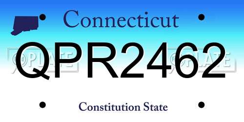 QPR2462 Connecticut License Plate