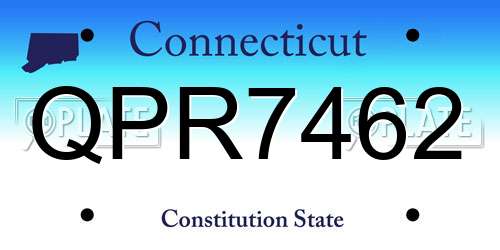 QPR7462 Connecticut License Plate
