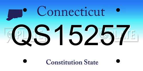 QS15257 Connecticut License Plate