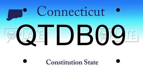 QTDB09 Connecticut License Plate
