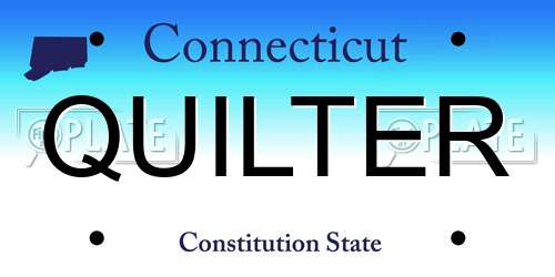 QUILTER Connecticut License Plate