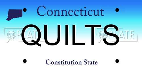 QUILTS Connecticut License Plate