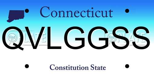QVLGGSS Connecticut License Plate