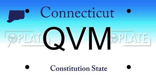 QVM Connecticut License Plate