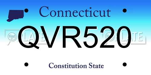 QVR520 Connecticut License Plate