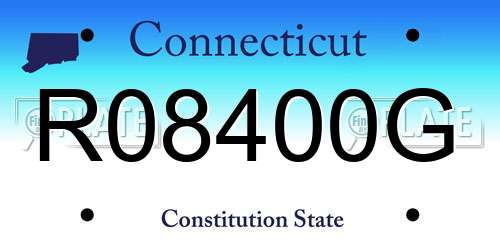 R08400G Connecticut License Plate