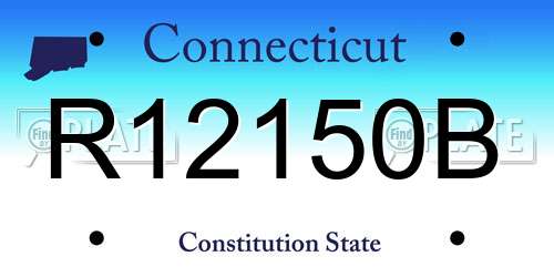 R12150B Connecticut License Plate