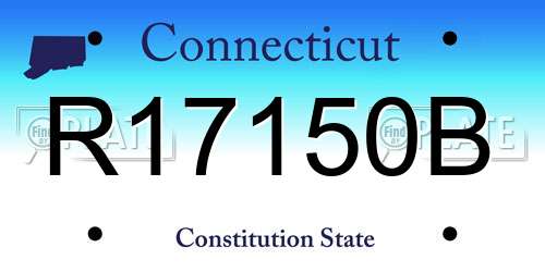R17150B Connecticut License Plate