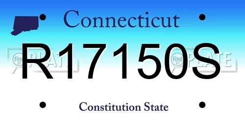 R17150S Connecticut License Plate