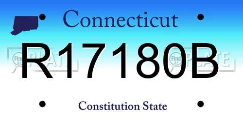 R17180B Connecticut License Plate