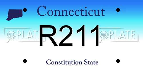 R211 Connecticut License Plate