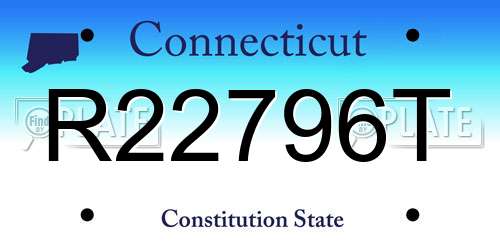 R22796T Connecticut License Plate