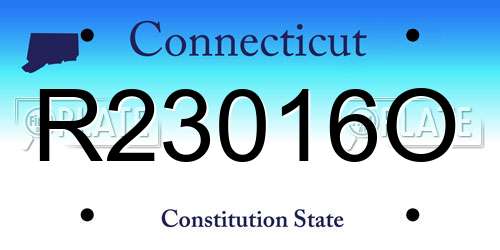 R23016O Connecticut License Plate