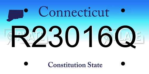 R23016Q Connecticut License Plate
