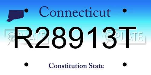 R28913T Connecticut License Plate