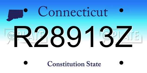 R28913Z Connecticut License Plate