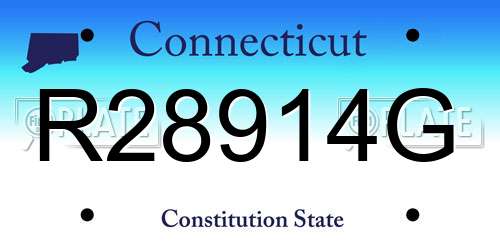 R28914G Connecticut License Plate
