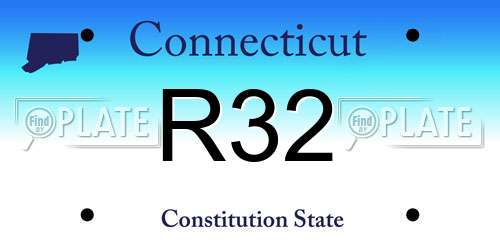 R32 Connecticut License Plate