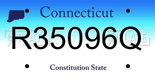 R35096Q Connecticut License Plate