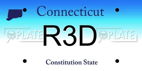 R3D Connecticut License Plate