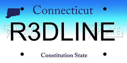R3DLINE Connecticut License Plate