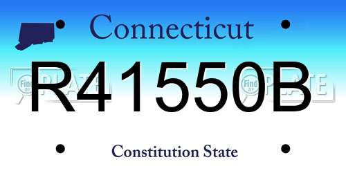 R41550B Connecticut License Plate