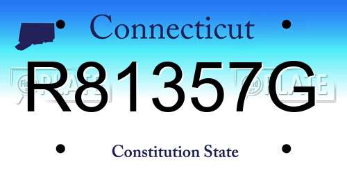 R81357G Connecticut License Plate