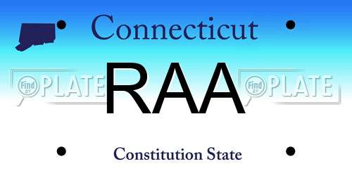 RAA Connecticut License Plate