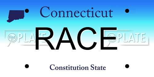 RACE Connecticut License Plate