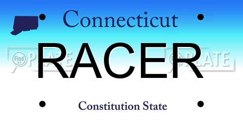 RACER Connecticut License Plate