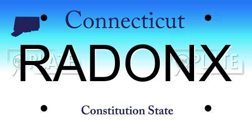 RADONX Connecticut License Plate