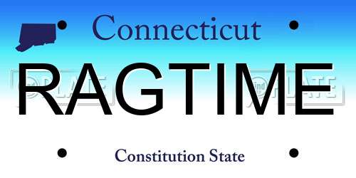 RAGTIME Connecticut License Plate