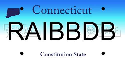 RAIBBDB Connecticut License Plate