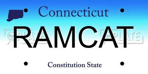 RAMCAT Connecticut License Plate