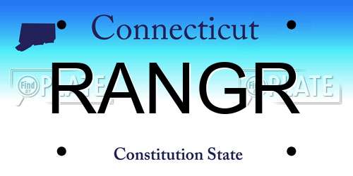 RANGR Connecticut License Plate