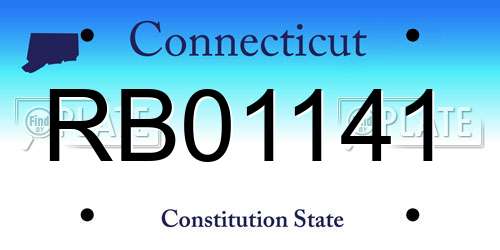RB01141 Connecticut License Plate