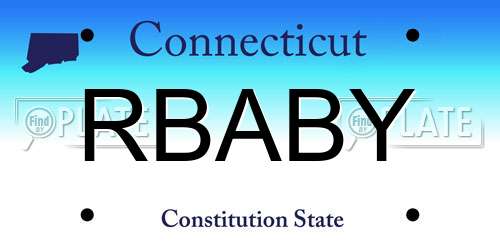 RBABY Connecticut License Plate