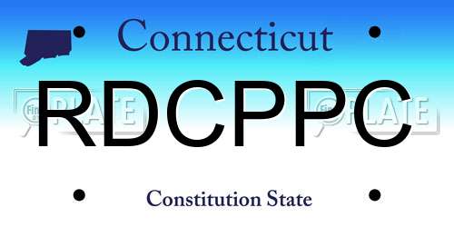 RDCPPC Connecticut License Plate