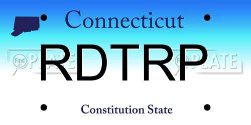 RDTRP Connecticut License Plate