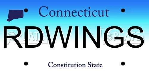 RDWINGS Connecticut License Plate