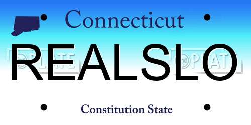 REALSLO Connecticut License Plate