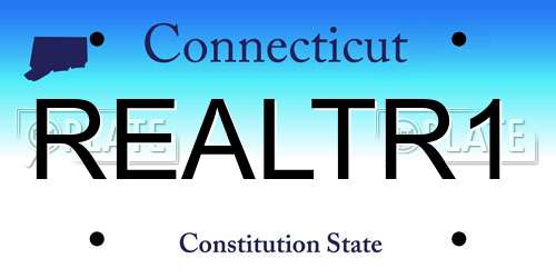 REALTR1 Connecticut License Plate