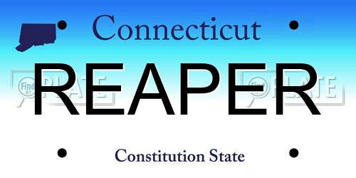 REAPER Connecticut License Plate