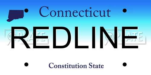 REDLINE Connecticut License Plate