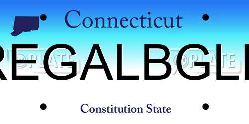 REGALBGLE Connecticut License Plate