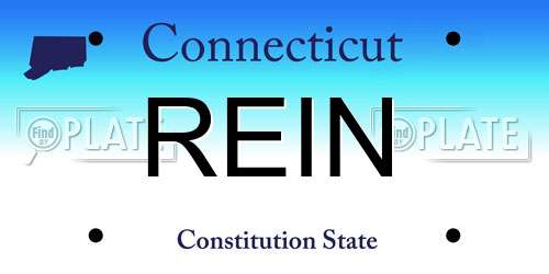 REIN Connecticut License Plate
