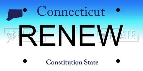 RENEW Connecticut License Plate